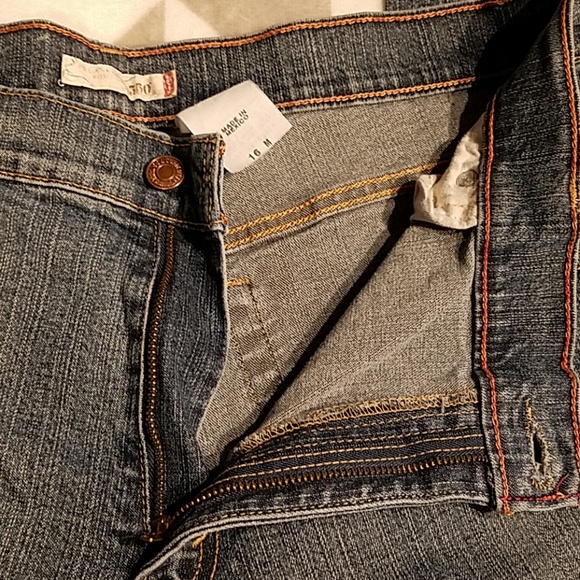 Levis 550 Relaxed Bootcut Blue Jeans Size 16 - Picture 4 of 6